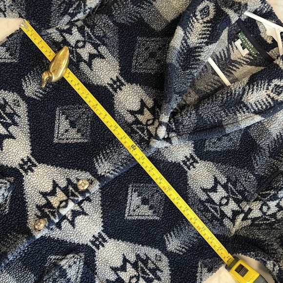 Vintage Ralph Lauren Western Aztec Southwestern Shawl Collar Sweater Jacket Coat - Picture 6 of 6